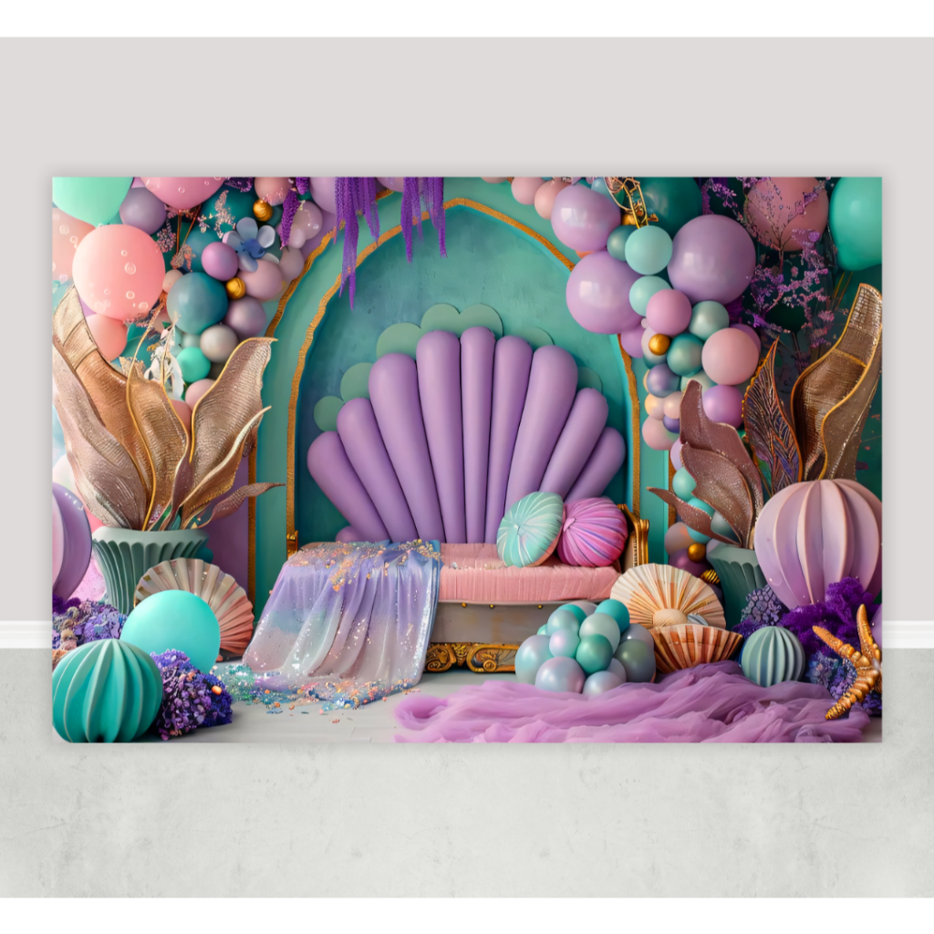 Fundo Fotográfico Newborn Sereia em Tecido FFT-166