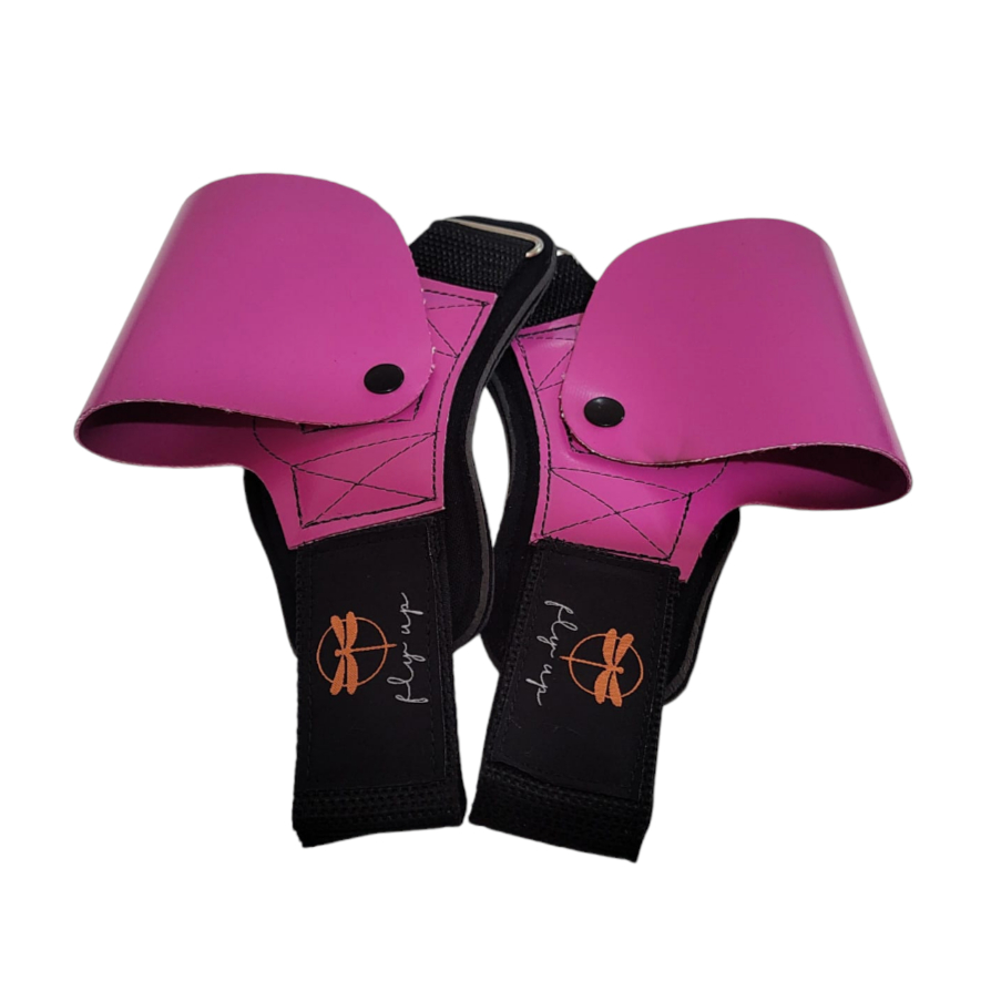 Grip em Lona ROSA COM BOTAO Fly UP- Luva Palmar - Hang Grip - Premium