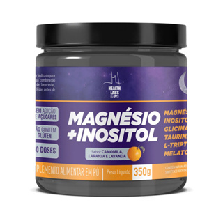 Magnésio+Inositol 350g Camomila, Laranja e Lavanda - Health Labs em Oferta na Shopee