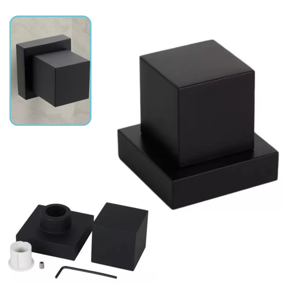 kit Acabamento Quadrado Metal Deca Preto Para Registro de preção ou gaveta 1/2 - 3/4 - 1''' Padrão Volante c81