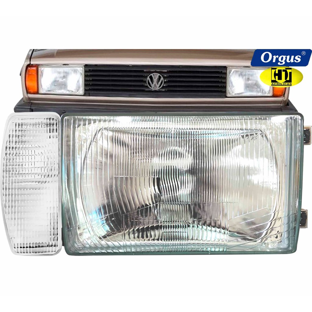 Farol Voyage 1981 1982 1983 1984 1985 1986 Gol Saveiro 1985 1986 Lente de Vidro Orgus com Seta