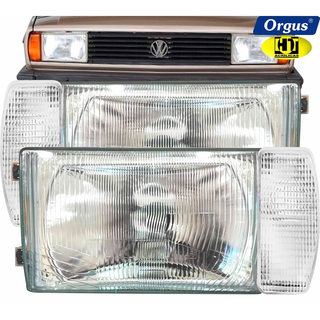 Farol Voyage 1981 1982 1983 1984 1985 1986 Gol Saveiro 1985 1986 Lente de Vidro Orgus com Setas