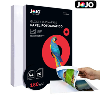 100 Folhas Papel Fotográfico A4 180g Dupla Face Glossy Prova D'água Jato De Tinta em Oferta na Shopee