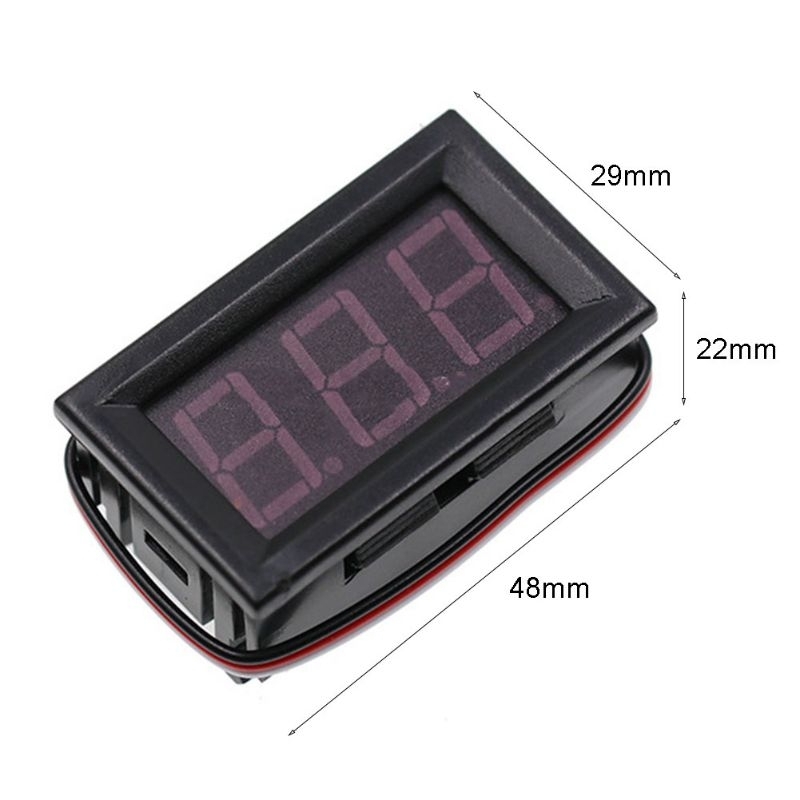 voltímetro medidor de bateria automotivo 0 A 30v