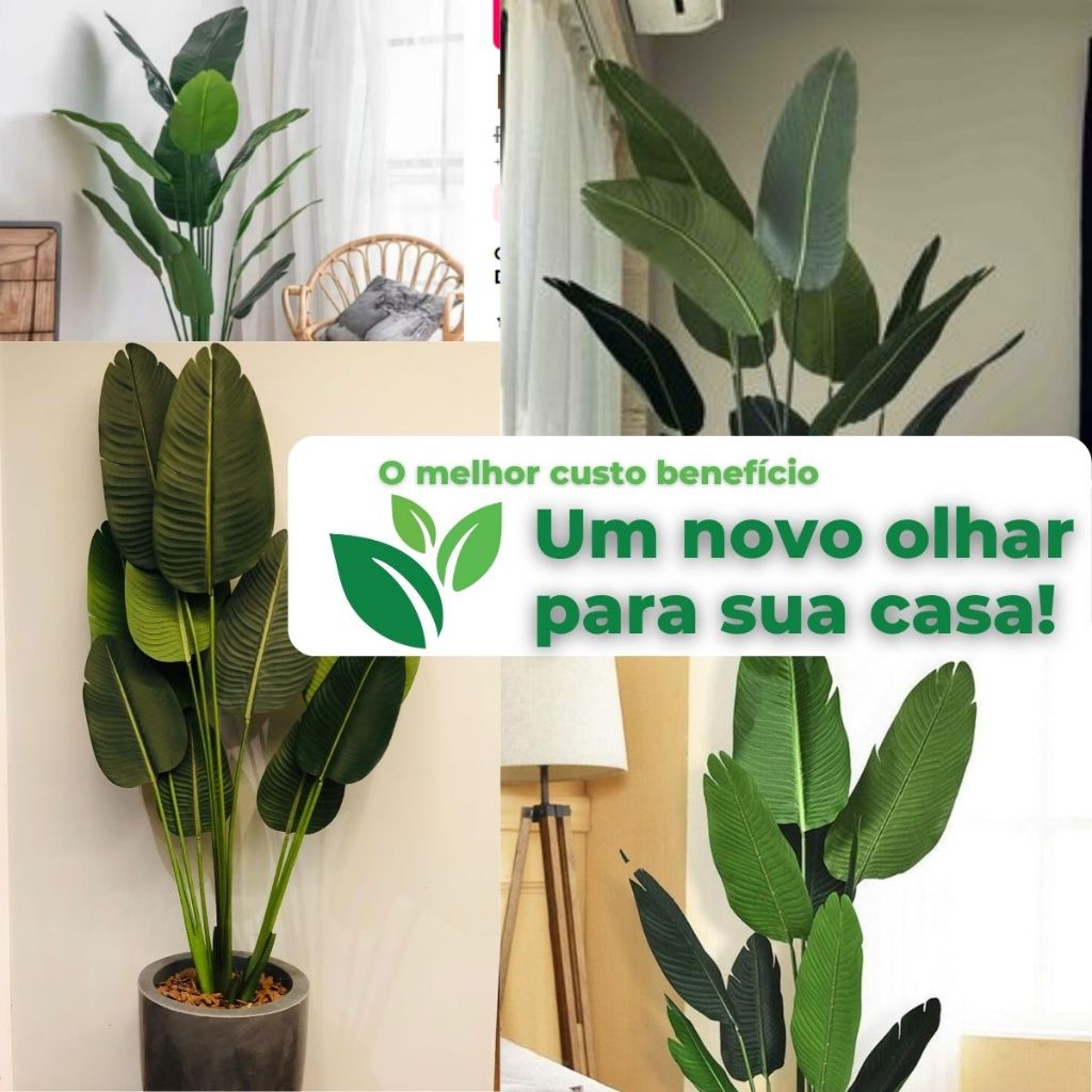 Árvore Bananeira Artificial Folha Grande Sem Vaso Decoração · foto 2