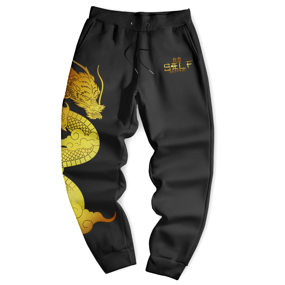 Calça Self Dragon Chinese Dourado StreetWear em Oferta na Shopee