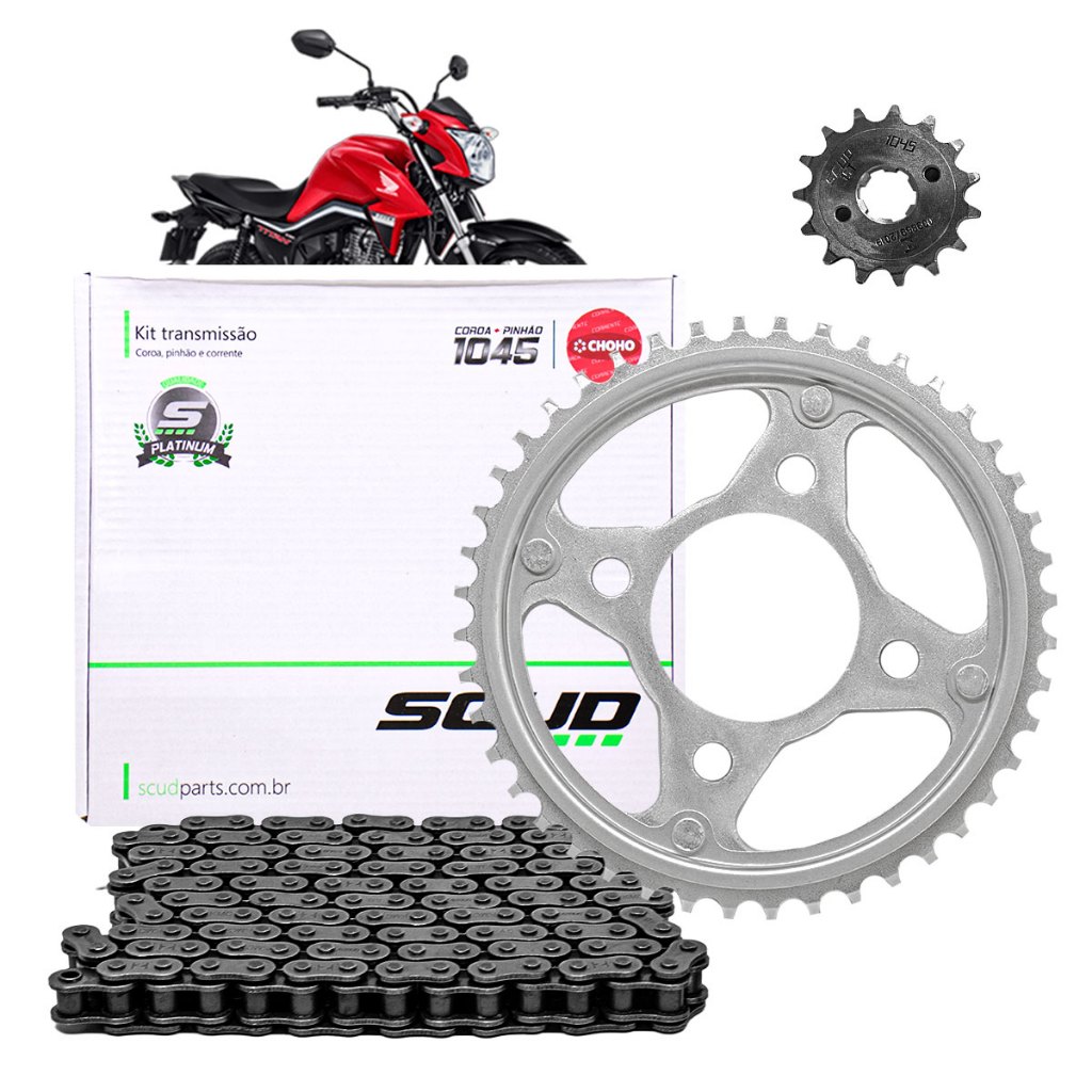 Kit Relaçao Transmissao Cg Fan 160 Titan 160 2016 2019 2020 2022 2025 Scud em Oferta na Shopee