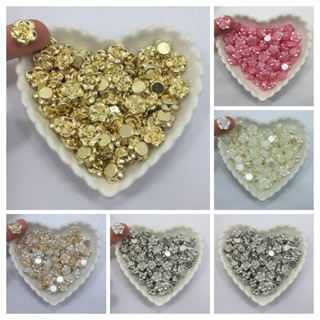 Flor Abs Com Furo Passante 1,2cm 30 Unidades Para Bijuterias e Artesanato em Oferta na Shopee