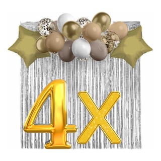 4 Unid Cortina Metalizada Franja Metálica Decoração Festa em Oferta na Shopee