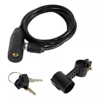 Trava Segurança Cadeado Para Bicicleta Com Suporte 2 Chave em Oferta na Shopee