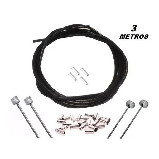 Cabos Completos Bicicleta + Conduites Teflon Freio E Marcha Bike Mtb em Oferta na Shopee