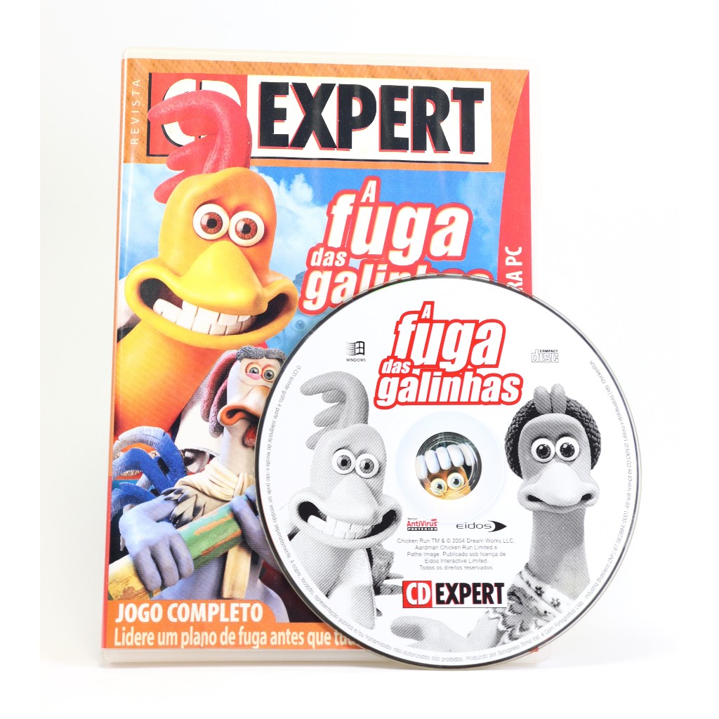 Jogo Original PC CD A Fuga Das Galinhas - Cd Expert / Jogo De Computador