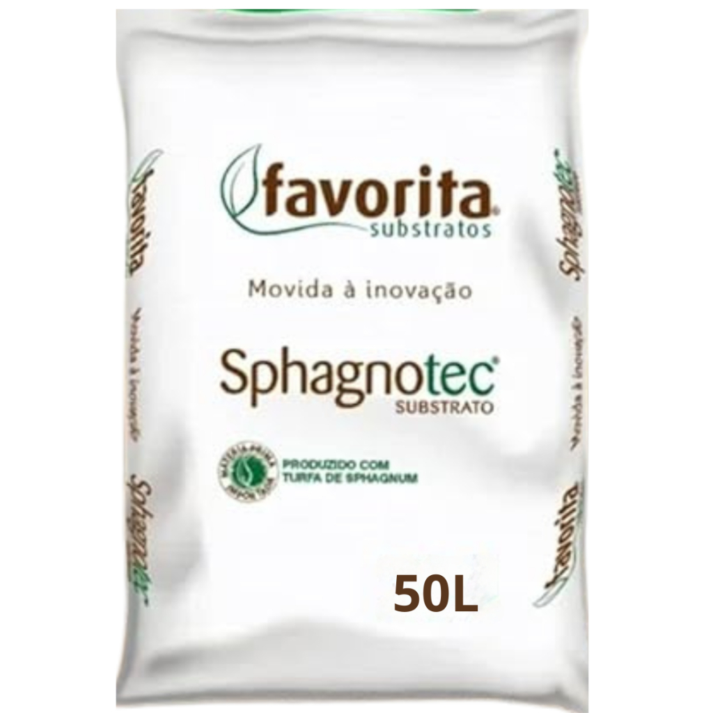 Substrato Inerte 50% Turfa de Sphagnum + 50% Perlita Original Sphagnotech Cultivo Indoor 50 Litros