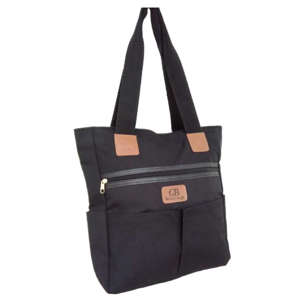 Bolsa Feminina Grande Tote Shopper Bag Quadrada alça Ombro lateral mão tecido resistente linda e estilosa Moda casual trabalho faculdade passseio etc espaçosa bolsos com zíper e compartimentos extras celular documentos chaves cabe notebook maquiagem