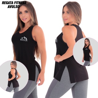 Blusa Feminina Regata Rocca Tapa Bumbum Viscose Soltinha em Oferta na Shopee