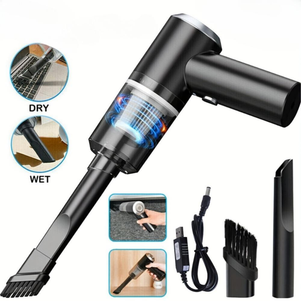 Aspirador Premium Portátil Automotivo Recarregável Premium 3 Em 1