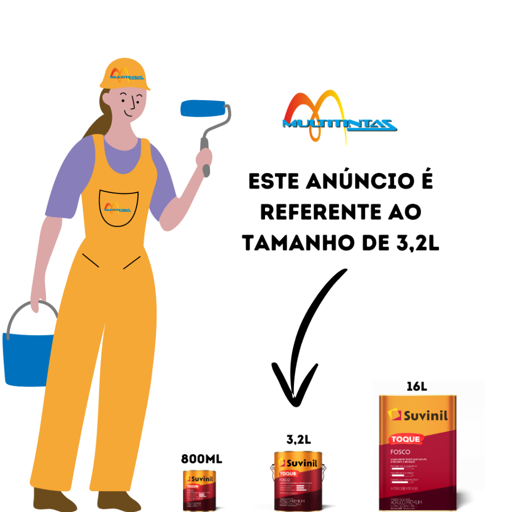 Detalhes do Tinta Acrílica Fosco 3,2l Tons de Vermelho Parede Toque Fosco Suvinil