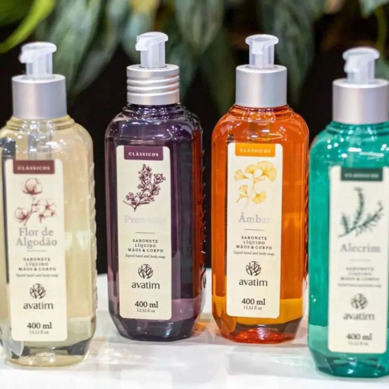 Sabonete Líquido Avatim Clássicos 400ml (Provence, Pitanga, Curumim, Marruá e Mais)