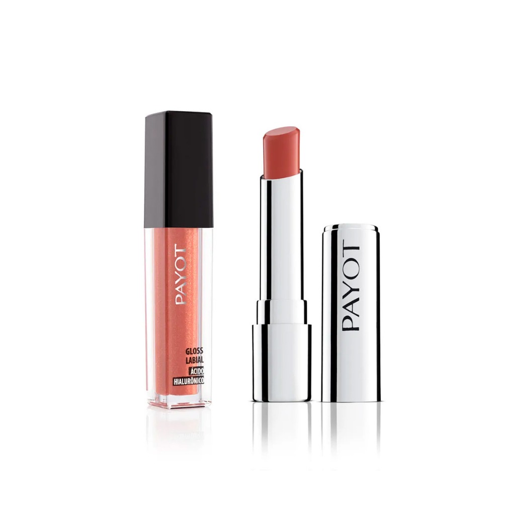 KIT LIPS PAYOT - 6: Gloss IBIZA + Batom CAPPUCCINO - Beauty