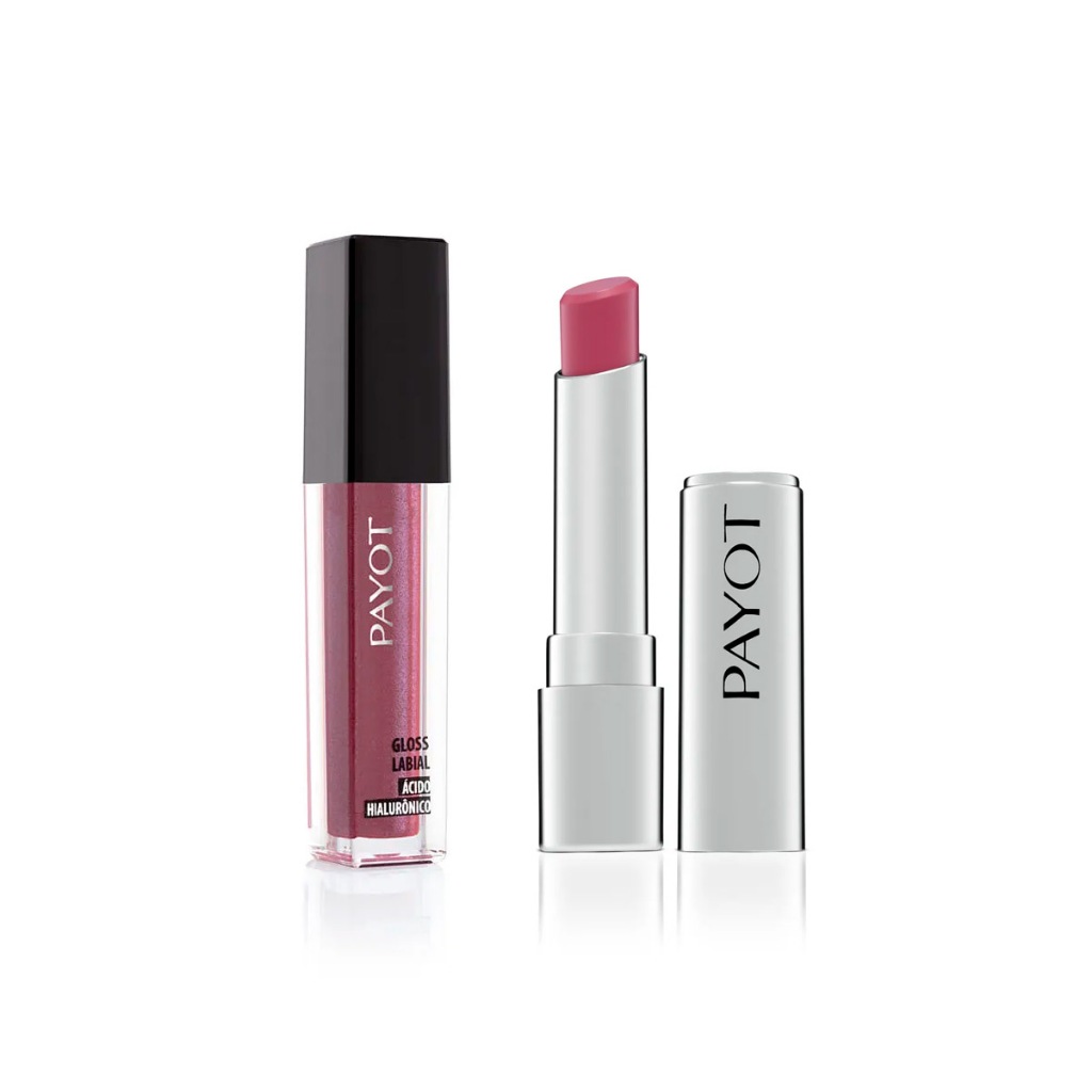KIT LIPS PAYOT - 1: Gloss BÚZIOS + Batom ROSA - Beauty