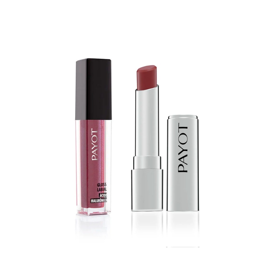 KIT LIPS PAYOT - 4: Gloss BÚZIOS + Batom MALVA em Oferta na Shopee