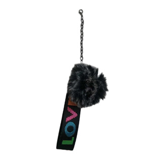 Chaveiro LOVE Pompom Fofinho Felpudo em Oferta na Shopee