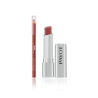 KIT LABIAL PAYOT - 18:  Batom NUDE + Lápis CANELA em Oferta na Shopee