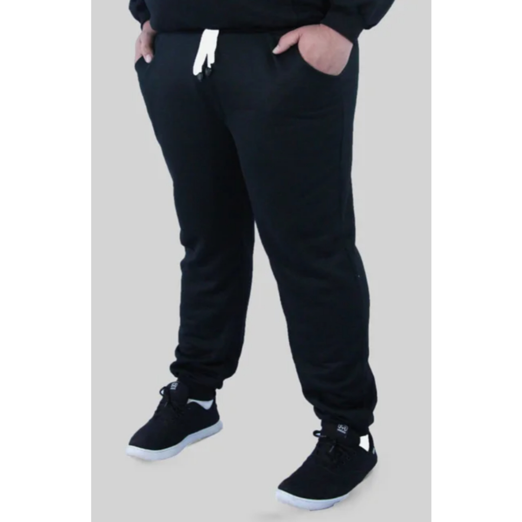 Calça Moletom Masculino - Plus Size - G4 AZUL MARINHO