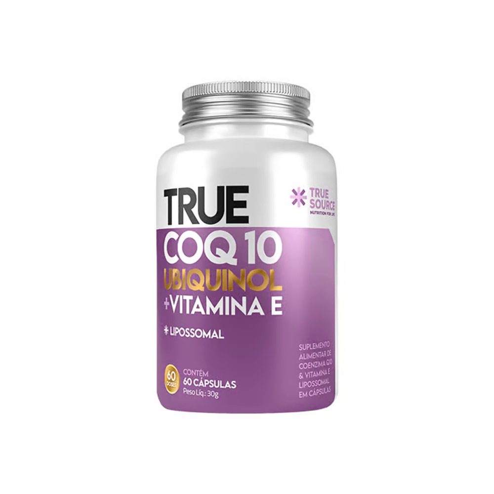 True COQ10 (Coenzima Q10) Ubiquinol Lipossomal - 60 Cápsulas - True Source - Health