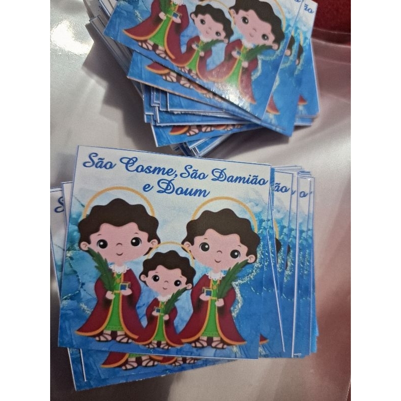 Adesivos 5 cm SÃO COSME, SÃO DAMIÃO E DOUM