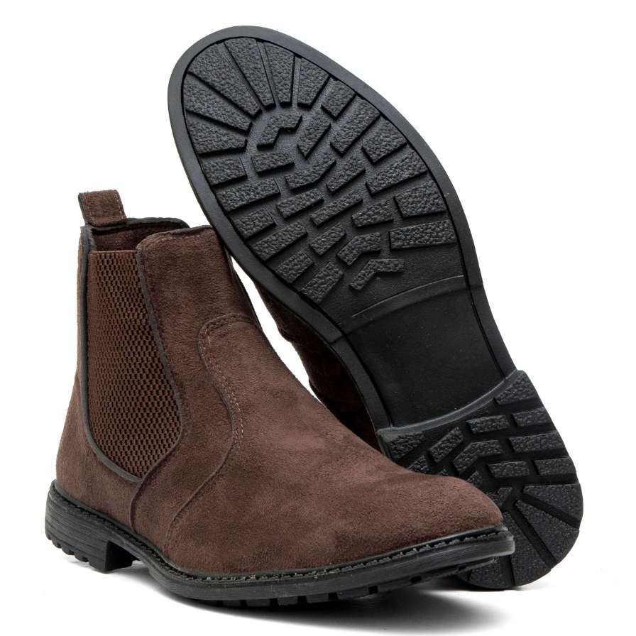 Bota Botina Coturno Masculino Preto Estilo Chelsea Elegante