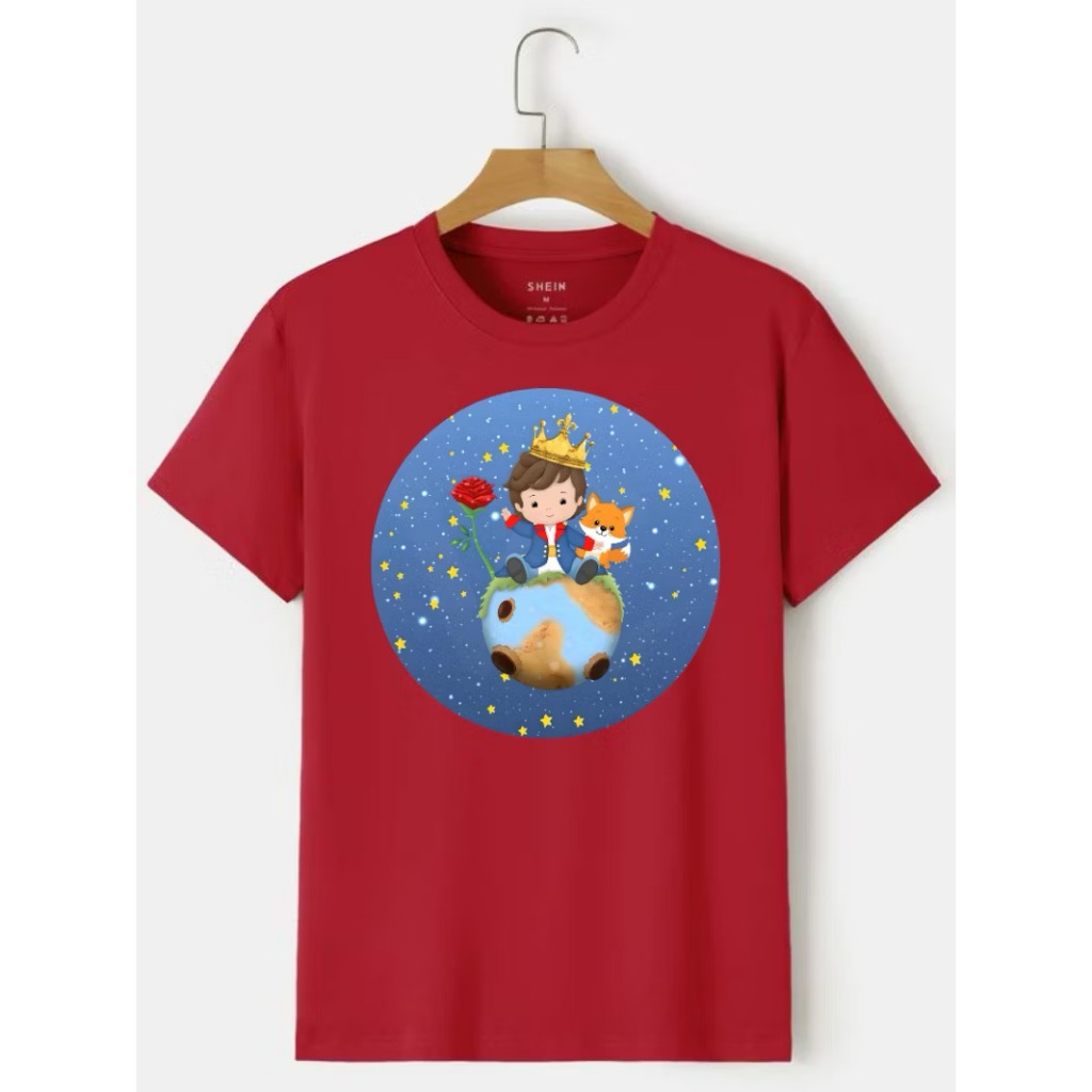 Camiseta O Pequeno Príncipe Infantil do 04 ao 16 Colorida Desenho Animado Game Game Jogos Camisa algodão Unissex 02