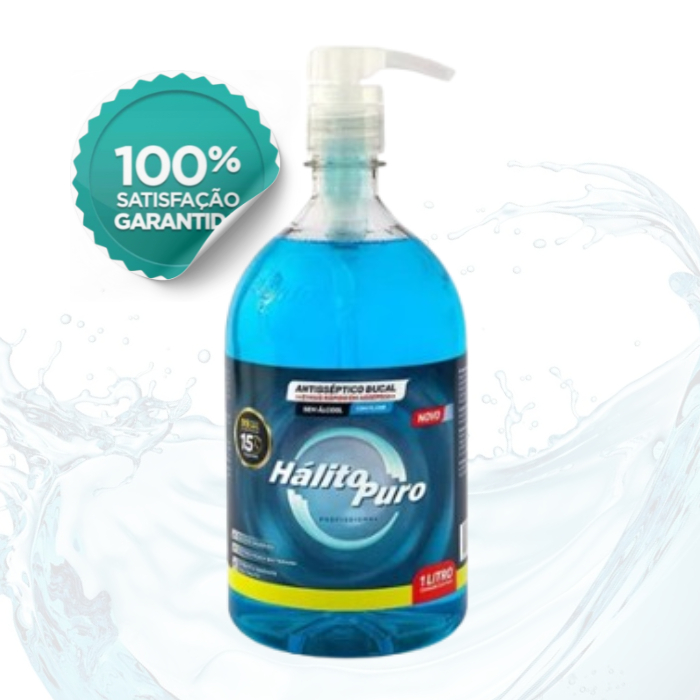 1x Litro Refil Com Válvula Dosadora Pump Enxaguante Sem álcool para banheiro Uso Diario Envio 24h