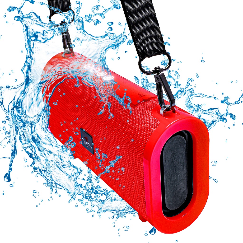 Caixa De Som Bluetooth Portátil Com Alça TWS Hi-Fi USB SD Pendrive Radio Fm P2 MP3 em Oferta na Shopee