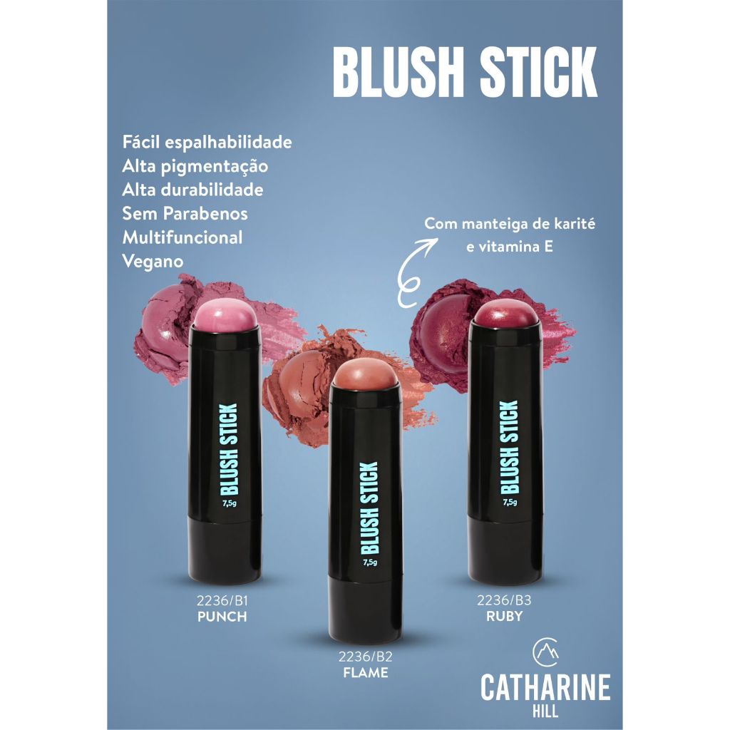 Blush Stick - Blush em Bastão Cremoso - Catharine Hill em Oferta na Shopee