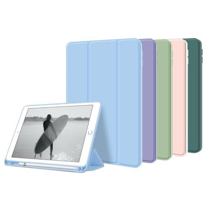 capa com supote a caneta transparente impacto unicórnio para iPad 5 iPad 6 iPad new iPad Air air 2