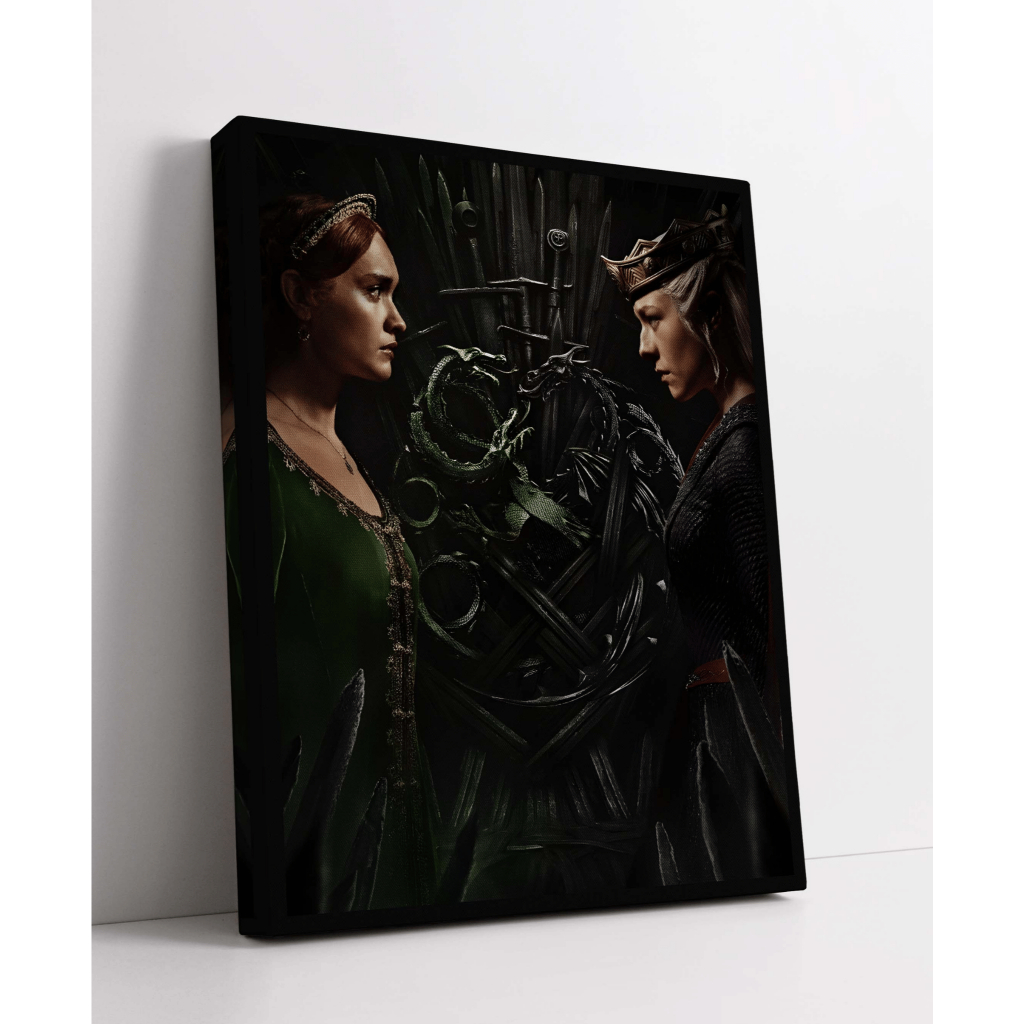 Tela Decorativa House of The Dragon A Casa do Dragão Posters Personagens Série 30x40cm