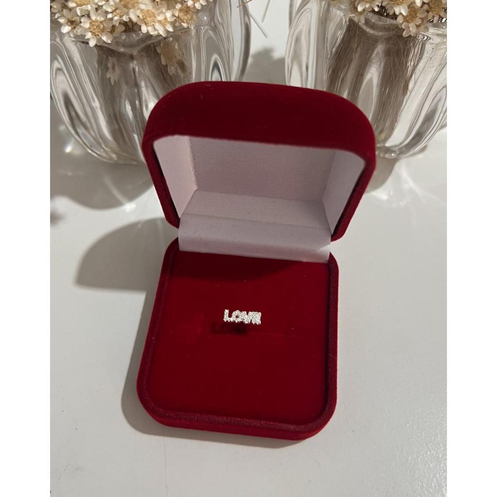 Piercing de Cartilagem com Escrita Love Prata 925 Maciça Pino de Aço inox Antialergico