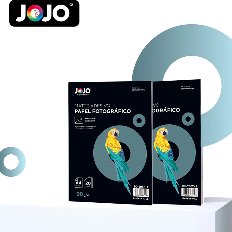 Papel Fotográfico Matte Adesivo 90g A4 - 60 Fls Jato de tinta
