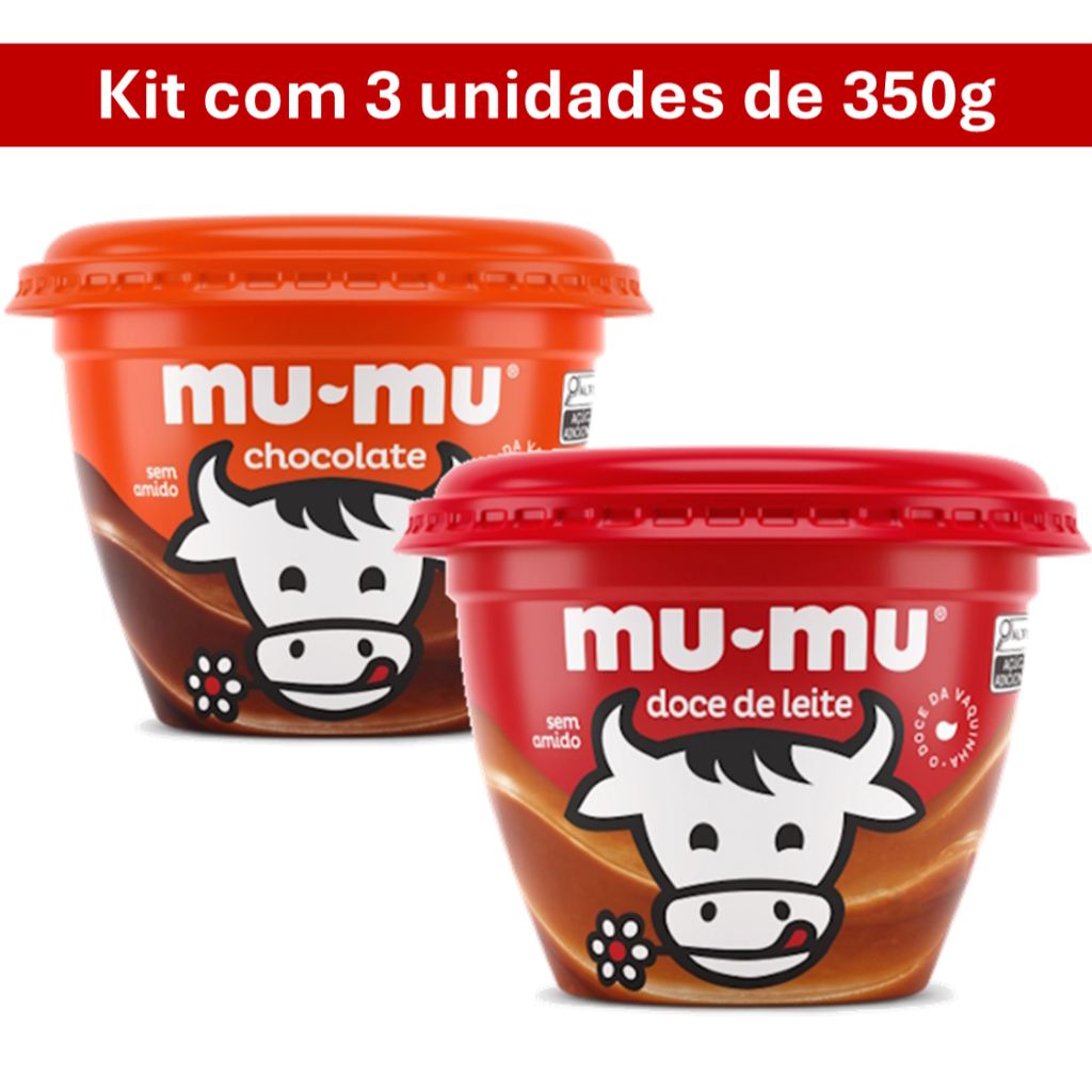 Kit Doce de Leite Mumu Pote (3 potes de 350g cada) em Oferta na Shopee