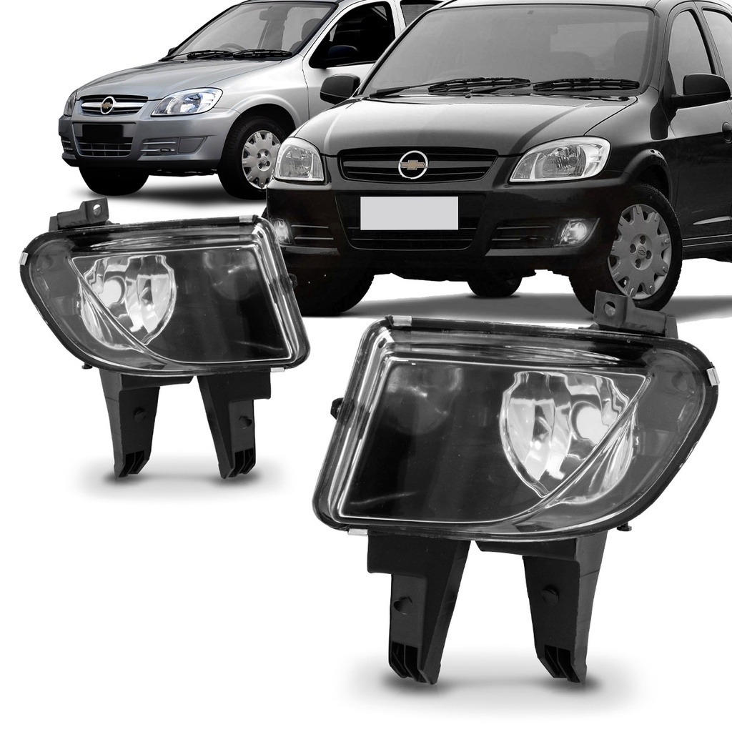 Farol Auxiliar Celta Prisma Farol de milha CELTA 2006 ATE 2015 PRISMA 06/12 LENTE EM ACRÍLICO