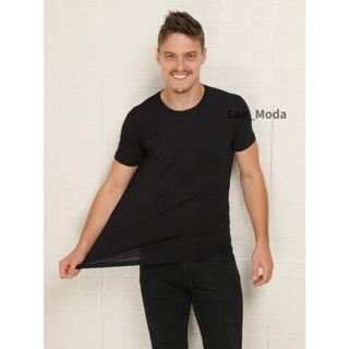 Camisetas Basicas Manga Curta Com Elastano Malha Visco Lycra(Malha Fria) em Oferta na Shopee