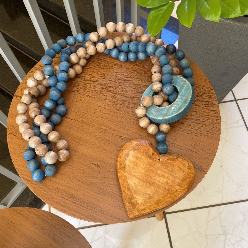Colar De Mesa Parede Decorativo Em Madeira Ponto De Amor