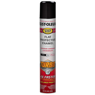 Tinta Esmalte Spray Antiferrugem Stops Rust Turbo Preto Brilhante Rust Oleum 680ml em Oferta na Shopee