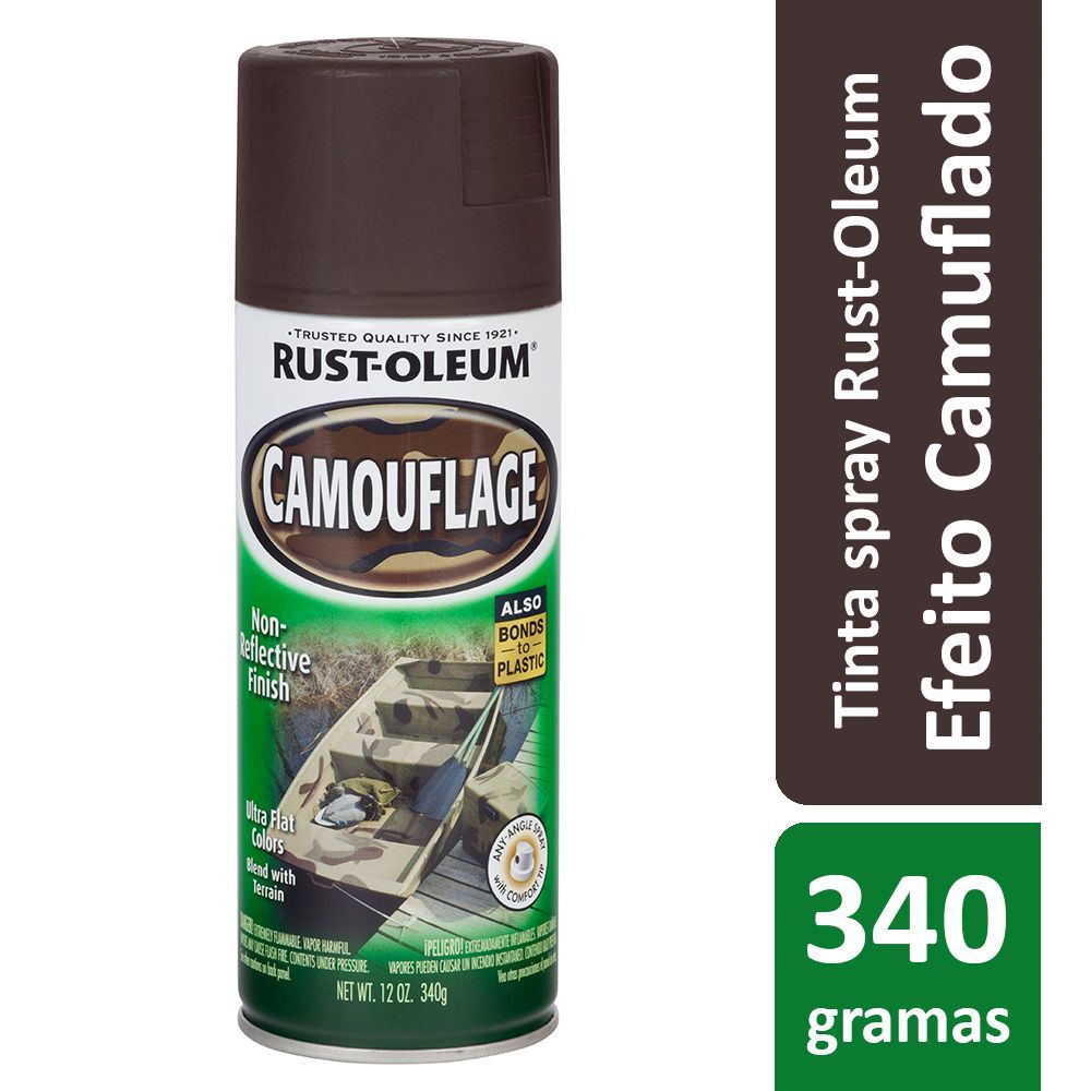 Tinta Spray Camuflagem Earth Brown Rust Oleum - Home & Living