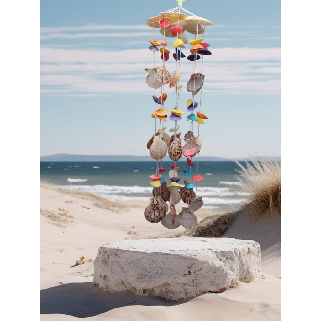 sino dos ventos mobile em conchas naturais mensageiro dos ventos de conchas em Oferta na Shopee