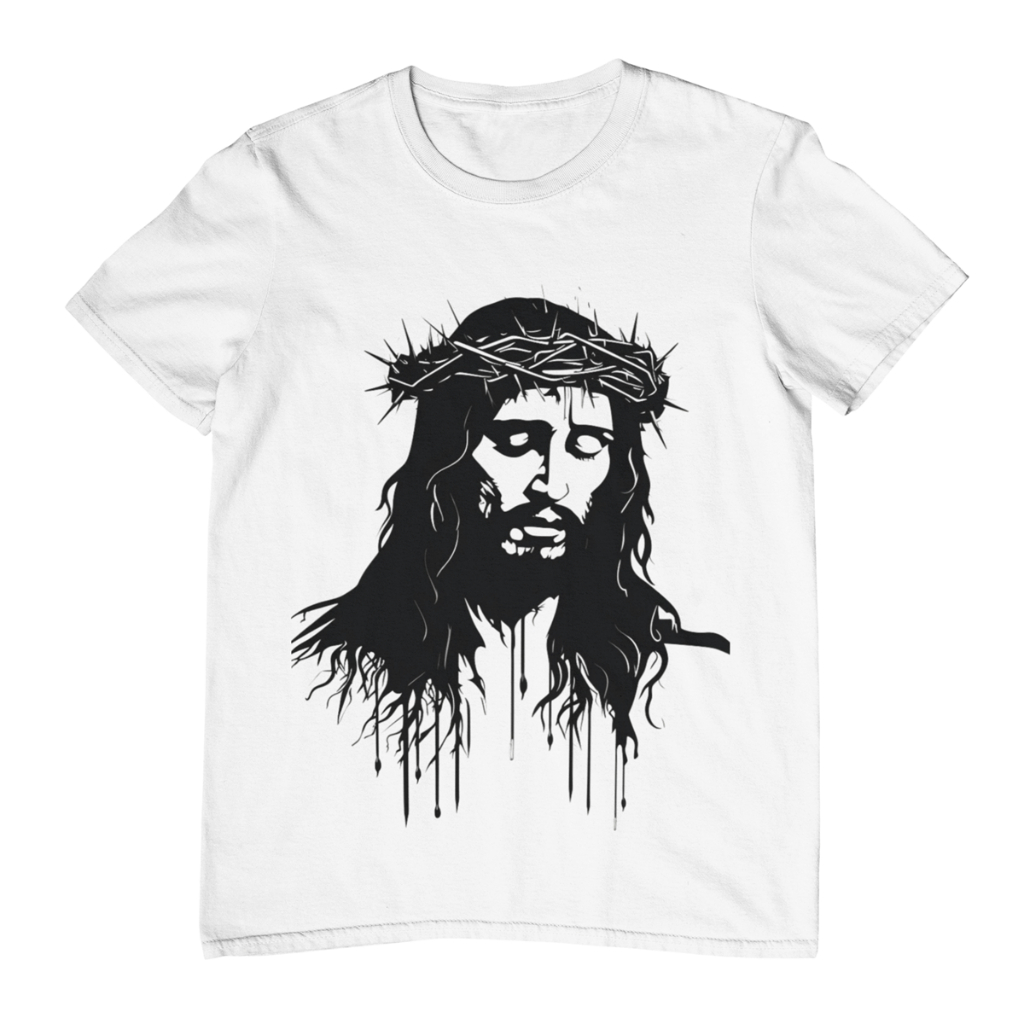 Camiseta Estampada Personalizada Feminino Masculino Católico Evangélico Slim Algodão Jesus