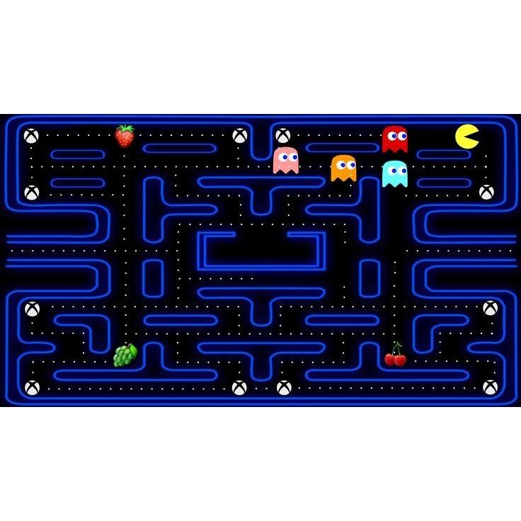 Painel de Festa em Lona 2x2m Personalizado em Lona Fosca - Tema Pac - Man