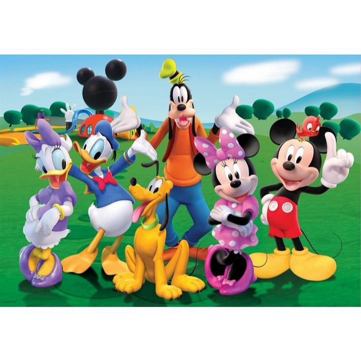 Painel de Festa em Lona 2x2m Personalizado em Lona Fosca - Tema A Turma do Mickey