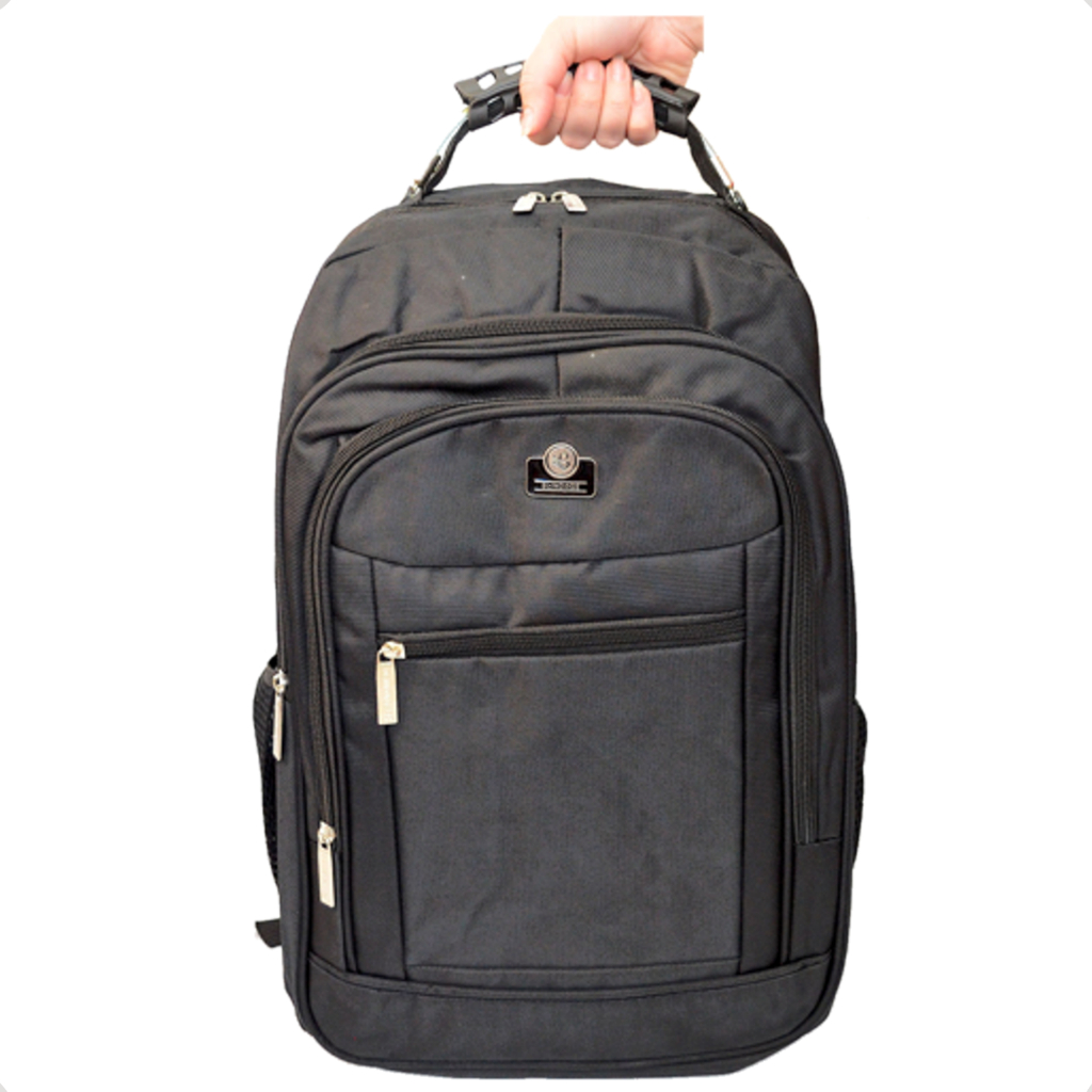 MOCHILA REFORÇADA IMPERMEÁVEL BOLSA GRANDE NOTEBOOK FACULDADE TRABALHO ESCOLAR COM ALÇA CABO AÇO